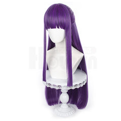 Halloweez Beyond Journey's End Anime Fren Cosplay Wig - Long Purple Rose Net Synthetic Fiber - Adjustable Size - Gift - Halloweez
