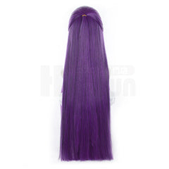 Halloweez Beyond Journey's End Anime Fren Cosplay Wig - Long Purple Rose Net Synthetic Fiber - Adjustable Size - Gift - Halloweez