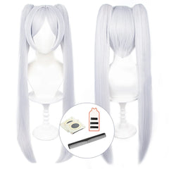Halloweez Frieren Beyond Journey's End Anime Cosplay Wig - Rose Net Synthetic Fiber - Adjustable Size - Perfect for Halloween & Christmas - Halloweez