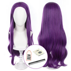 Halloweez Beyond Journey's End Anime Macht Cosplay Wig - Long Purple Rose Net Synthetic Fiber Adjustable Size - Halloweez