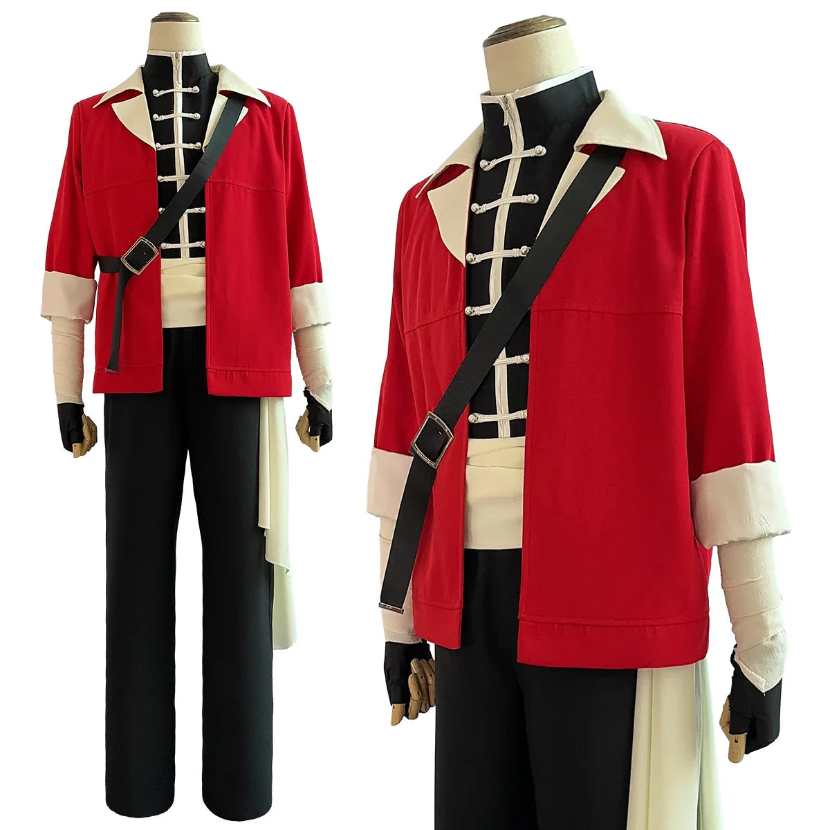 Halloweez Stark Anime Cosplay Costume Wig Jacket Sleeveless Vest Pants - Perfect Christmas Gift - Halloweez