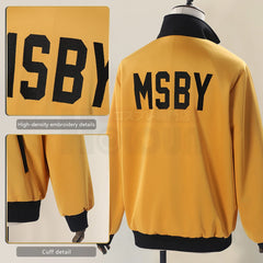 Halloweez Anime Hinata Shouyou Cosplay Tracksuit with Wolf Embroidery - Orange Black Sportwear - Halloweez