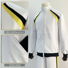 Halloweez Anime Kotaro Bokuto Akaashi Keiji Cosplay Costume - Fukurodani High School Uniform with Embroidery - Halloweez