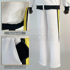 Halloweez Anime Kotaro Bokuto Akaashi Keiji Cosplay Costume - Fukurodani High School Uniform with Embroidery - Halloweez