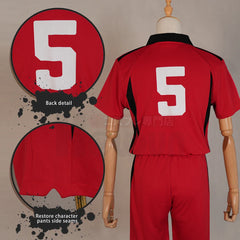 Halloweez Anime Kozumekenma NO.5 Cosplay Costume Set with Jersey and Wig - Halloweez