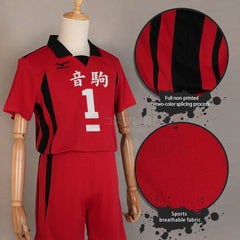 Halloweez Haiky Anime Kuroo Tetsuro Cosplay Costume with Nekoma High School Volleyball Uniform Set - Halloweez