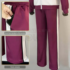 Halloweez Anime Shiratorizawa School Uniform with Shirabu Kenjiro Cosplay Tracksuit - Full-zip Design for Daily Wear - Halloweez