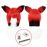 Halloweez Anime Alastor Cosplay Wig - Synthetic Fiber Adjustable Size - Perfect for Halloween & Christmas - Halloweez