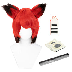 Halloweez Anime Alastor Cosplay Wig - Synthetic Fiber Adjustable Size - Perfect for Halloween & Christmas - Halloweez