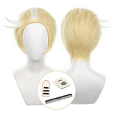 Halloweez Anime Lucifer Morningstar Cosplay Wig - Rose Net Synthetic Fiber - Adjustable Size - Perfect for Halloween & Christmas - Halloweez