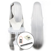 Halloweez Anime Vaggie Cosplay Wig - Long Style with Rose Net, Synthetic Fiber, Adjustable for Halloween & Christmas - Halloweez