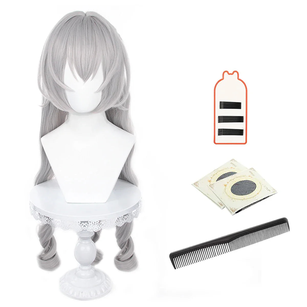 Halloweez Synthetic Cosplay Wig for Honkai Star Rail's Bronya - Rose Net Style - Halloweez