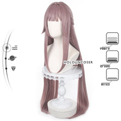Halloweez Honkai Star Rail Herta Cosplay Wig - Heat Resistant Synthetic Fiber with Adjustable Comb - Halloweez