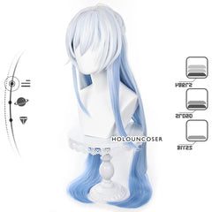 Halloweez Jingliu Cosplay Wig - Heat Resistant Synthetic Fiber with Adjustable Cap for Halloween Parties - Halloweez
