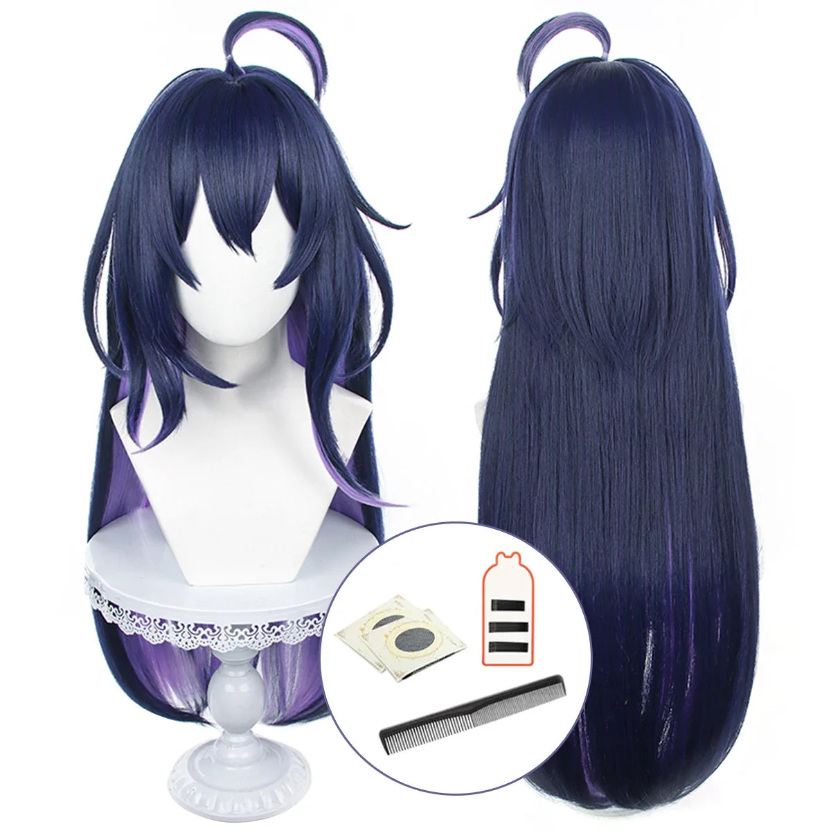 Halloweez Seele Cosplay Wig - Heat Resistant Synthetic Fiber with Adjustable Straps for Honkai Star Rail Characters - Halloweez
