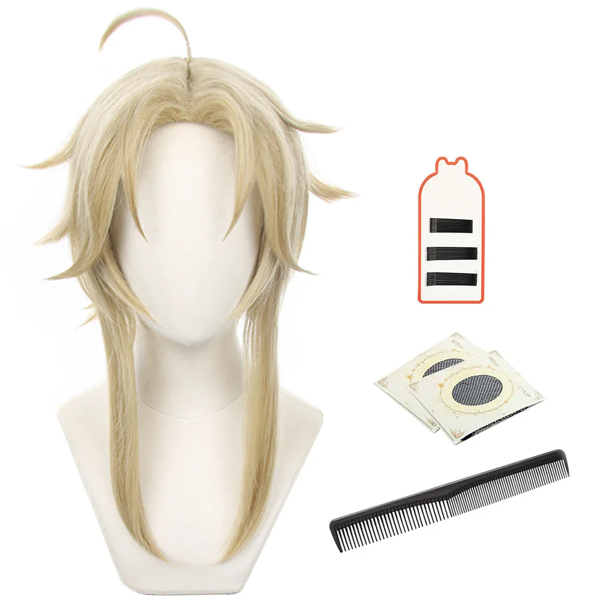 Halloweez Yanqing Cosplay Wig - Heat Resistant Synthetic Fiber with Adjustable Hairpin for Halloween Parties - Halloweez