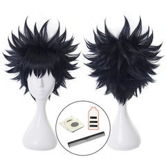 Halloweez Fushiguro Megumi Jujutsu Cosplay Wig Synthetic Fiber Adjustable for Parties - Halloweez