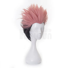 Halloweez Anime Cosplay Wig - Itadori Yuji Style, Synthetic Fiber, Adjustable for Halloween & Christmas Parties - Halloweez