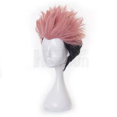 Halloweez Anime Cosplay Wig - Itadori Yuji Style, Synthetic Fiber, Adjustable for Halloween & Christmas Parties - Halloweez