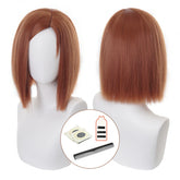 Halloweez Jujutsu Kugisaki Nobara Cosplay Wig - Synthetic Fiber - Adjustable for Halloween & Christmas Parties - Halloweez