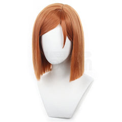 Halloweez Jujutsu Kugisaki Nobara Cosplay Wig - Synthetic Fiber - Adjustable for Halloween & Christmas Parties - Halloweez