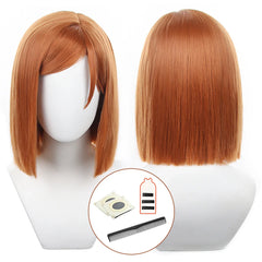 Halloweez Jujutsu Kugisaki Nobara Cosplay Wig - Synthetic Fiber - Adjustable for Halloween & Christmas Parties - Halloweez