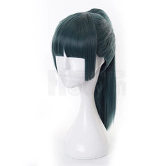 Halloweez Maki Zenin Cosplay Wig - High-Quality Synthetic Fiber for Anime Fans - Halloweez