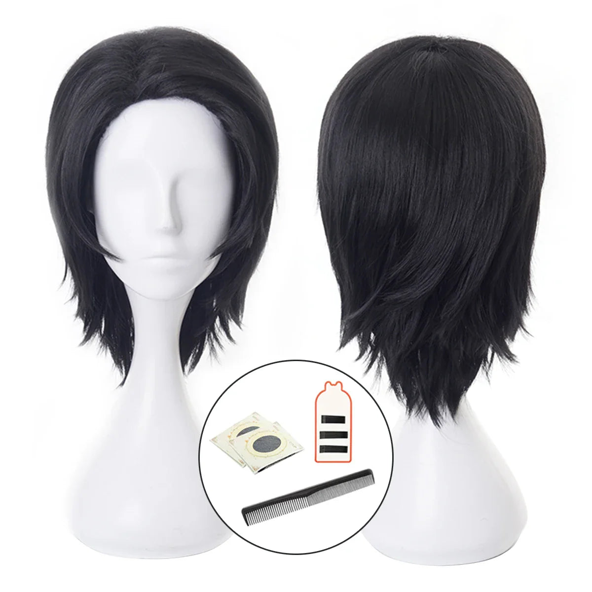 Halloweez Anime Okkotsu Yuta Cosplay Wig - Premium Synthetic Fiber for Jujutsu Kaisen Fans - Halloweez