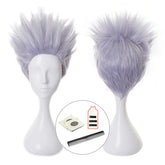 Halloweez Satoru Gojo Cosplay Wig - High-Quality Synthetic Fiber Wig for Jujutsu Kaisen Fans - Halloweez