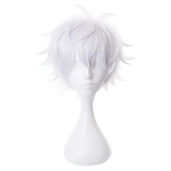 Halloweez Jujutsu Kaisen Satoru Gojo Cosplay Wig - Synthetic Fiber Adjustable for Halloween Parties - Halloweez