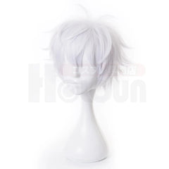 Halloweez Jujutsu Kaisen Satoru Gojo Cosplay Wig - Synthetic Fiber Adjustable for Halloween Parties - Halloweez