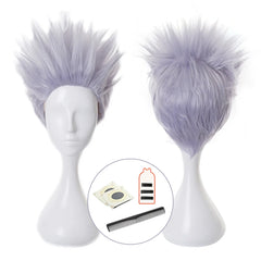 Halloweez Satoru Gojo Cosplay Wig - High-Quality Synthetic Fiber Wig for Jujutsu Kaisen Fans - Halloweez