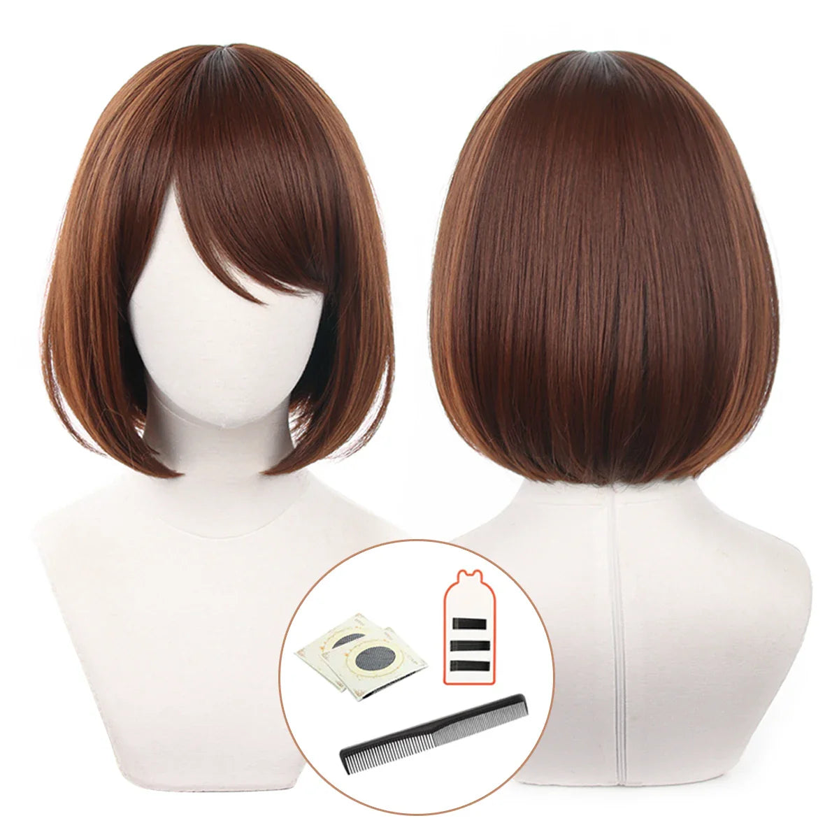 Halloweez Jujutsu Kaisen Shoko Ieiri Cosplay Wig - Synthetic Fiber Adjustable for Halloween & Christmas Parties - Halloweez
