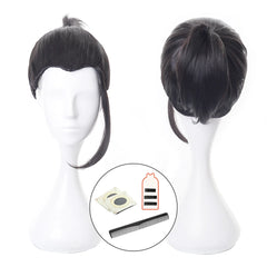 Halloweez Jujutsu Kaisen JJK Suguru Geto Cosplay Wig Synthetic Fiber Adjustable for Halloween Christmas Parties - Halloweez