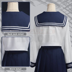 Halloweez Jujutsu Kaisen Riko Amanai Cosplay Wig with JK Skirt and Sailor Rose Net - Perfect for Halloween & Christmas - Halloweez