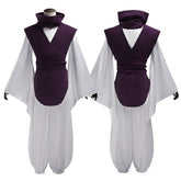 Halloweez JJK Manga Anime Choso Cosplay Costume with Purple Vest, Neck Gaiter, Belt, and White Elastic Pants - Halloweez