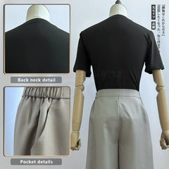 Halloweez Jujutsu Kaisen Fushiguro Toji Cosplay Wig Set with T-shirt and Pants - Ideal for Halloween and Christmas - Halloweez