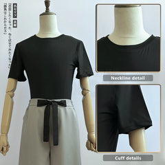 Halloweez Jujutsu Kaisen Fushiguro Toji Cosplay Wig Set with T-shirt and Pants - Ideal for Halloween and Christmas - Halloweez