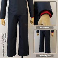 Halloweez Itadori Yuji Cosplay Outfit from Jujutsu Kaisen Anime with Wig, Jacket, Pants - Halloweez