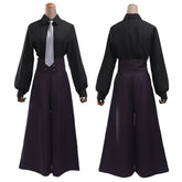 Halloweez Mei Mei Cosplay Costume - Black Shirt & Purple Pants Set - Halloweez