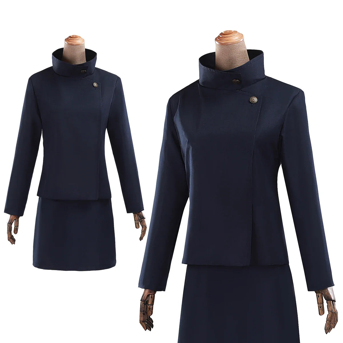 Halloweez Jujutsu Kaisen Shoko Ieiri Cosplay Costume with Wig, Jacket, and Skirt - Perfect for Halloween and Christmas Parties! - Halloweez