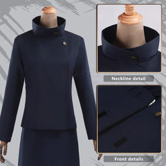 Halloweez Jujutsu Kaisen Shoko Ieiri Cosplay Costume with Wig, Jacket, and Skirt - Perfect for Halloween and Christmas Parties! - Halloweez