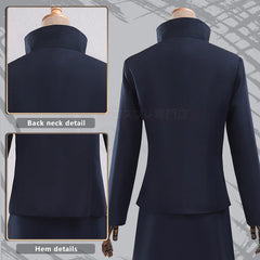 Halloweez Jujutsu Kaisen Shoko Ieiri Cosplay Costume with Wig, Jacket, and Skirt - Perfect for Halloween and Christmas Parties! - Halloweez