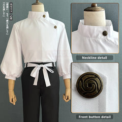Halloweez Jujutsu Kaisen Yuta Okkotsu Cosplay Costume with Black Pants and Wig - Halloweez