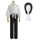 Halloweez Jujutsu Kaisen Yuta Okkotsu Cosplay Costume with Black Pants and Wig - Halloweez