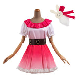 Halloweez Ai Hoshino Anime Cosplay Costume - Gradient Pink Dress & Bunny Hairpin - Halloweez