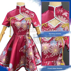 Halloweez Anime Ruby Hoshino Cosplay China Costume Cheongsam Cute Dress Hair Accessory Party Gift Halloween Christmas - Halloweez