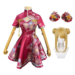 Halloweez Anime Ruby Hoshino Cosplay China Costume Cheongsam Cute Dress Hair Accessory Party Gift Halloween Christmas - Halloweez