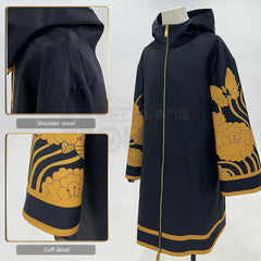 Halloweez Anime Brahman Wakasa Imaushi Cosplay Costume Golden Black Jacket Coat - Halloweez