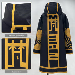 Halloweez Anime Brahman Wakasa Imaushi Cosplay Costume Golden Black Jacket Coat - Halloweez